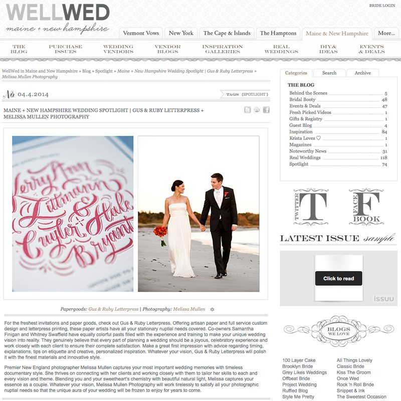 WellWed Magazine Maine and New Hampshire